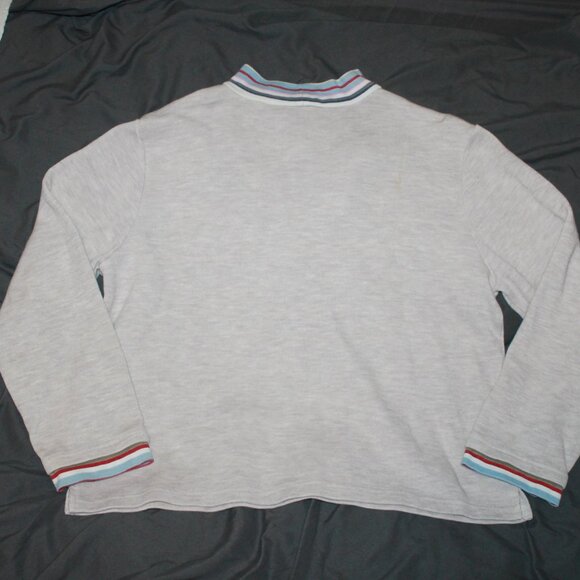 Vintage Haband Women's Light Gray Long Sleeve Floral Sweater Size Large - Picture 8 of 11